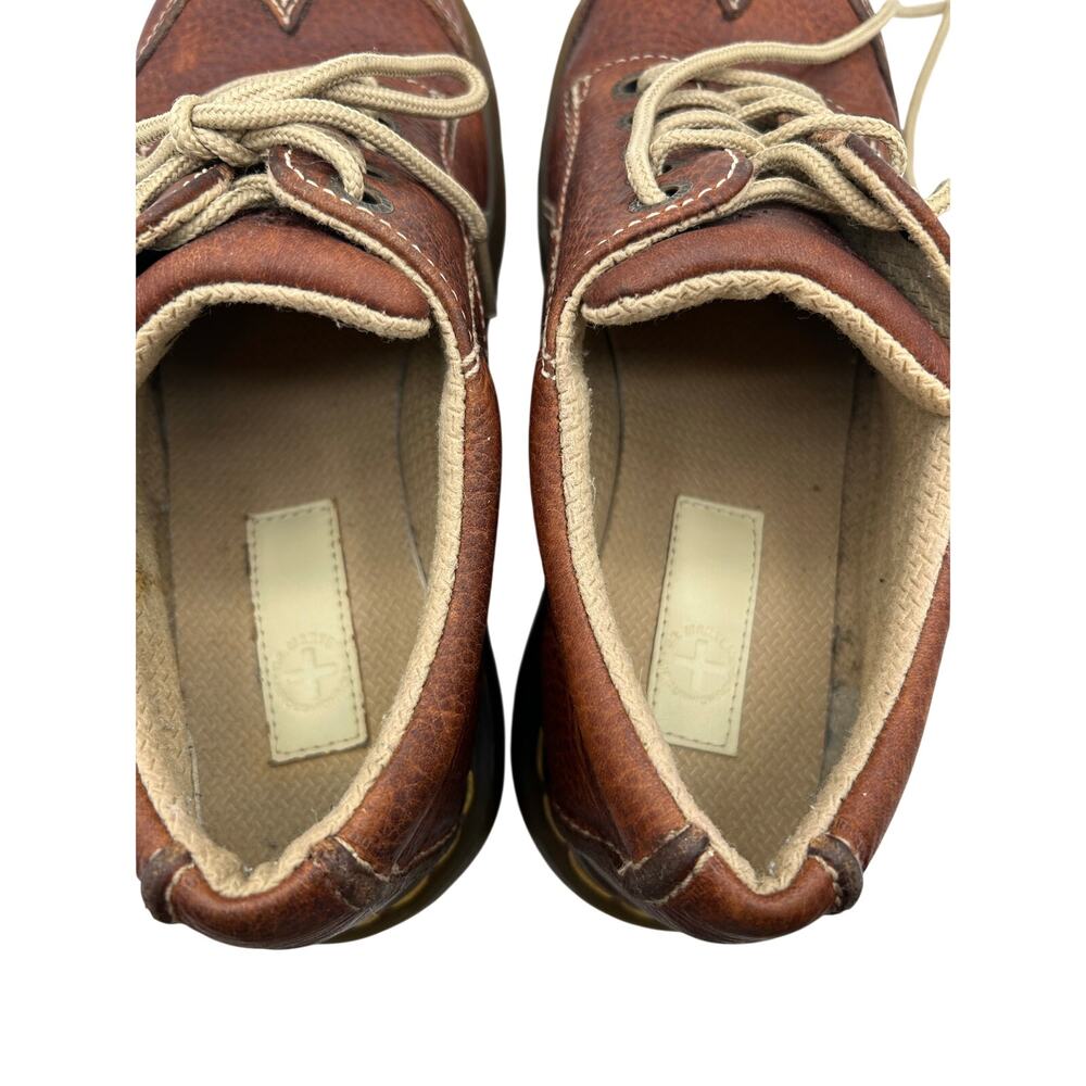 RARE DAISY Dr. Martens  Chunky Platform Brown
Leather 12280 Oxford Boot WMS Sz 8 - Picture 8 of 9
